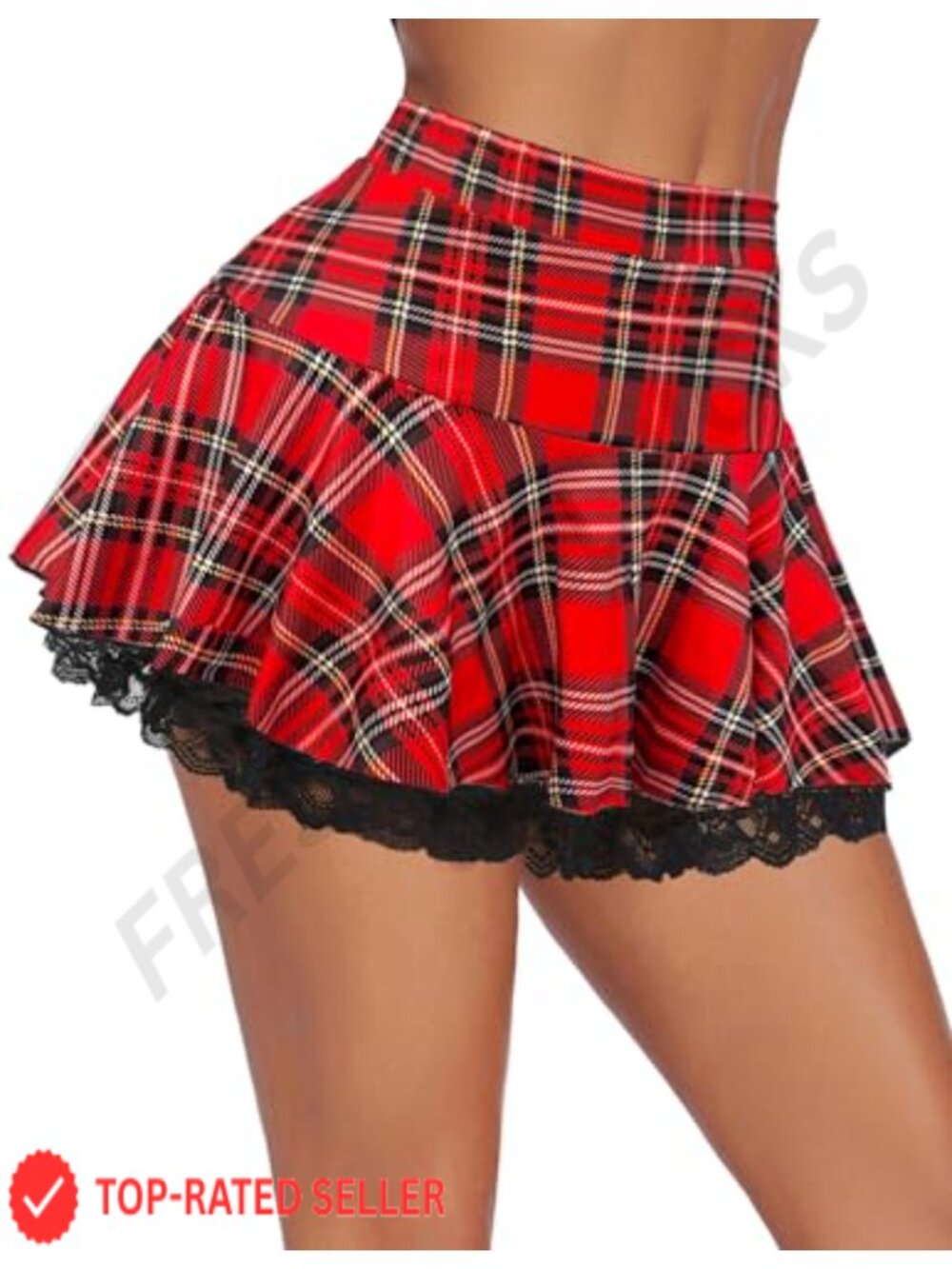 Avidlove Women Lace Pleated Mini Skirt Sexy Lingerie Short Y2K Skirt 95%